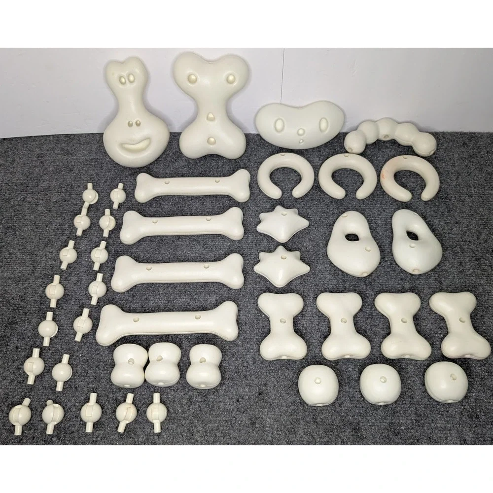 42 Piece Curious Bonz Bones a building bone-anza! 1998 Building Skeleton Incomp.